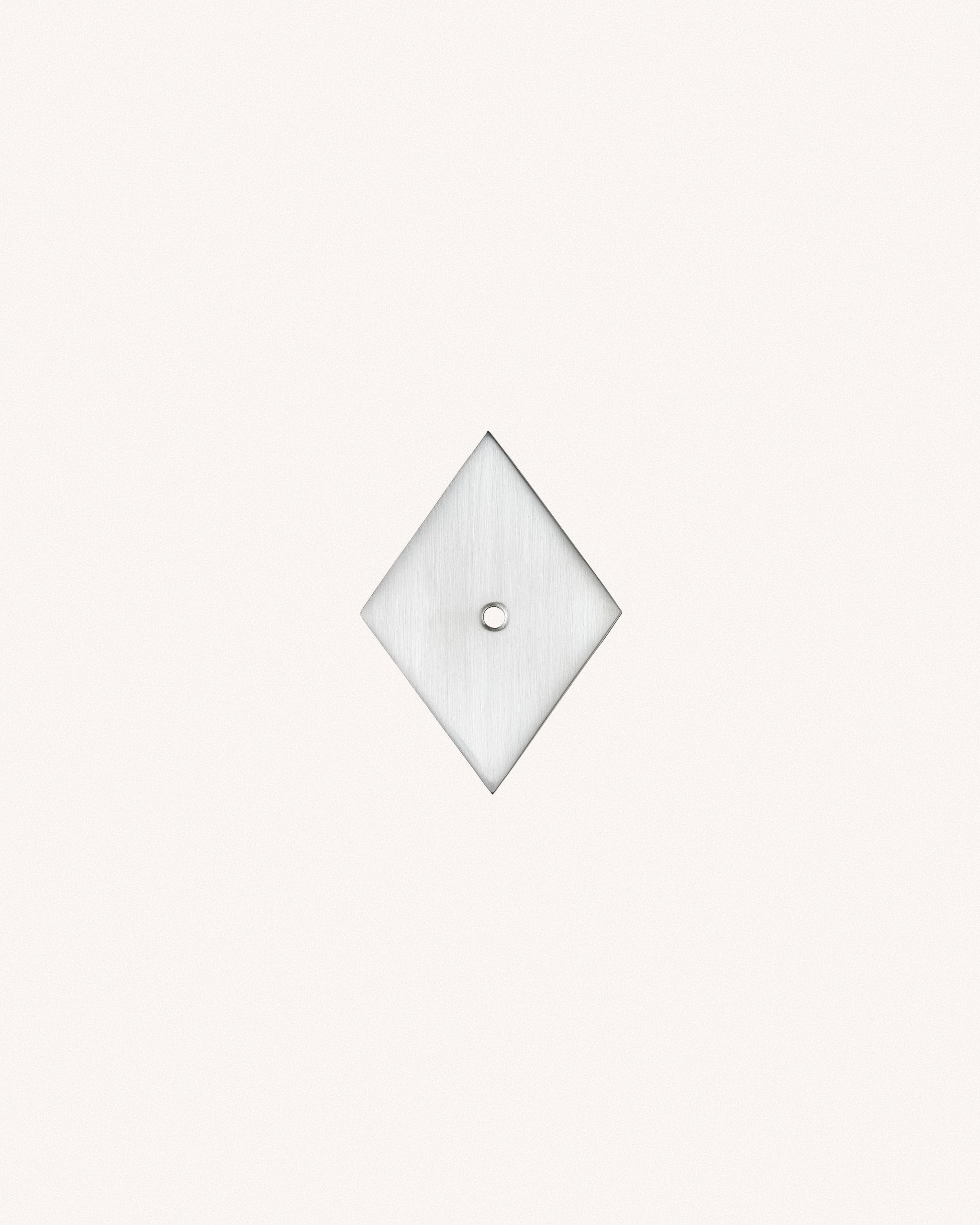 Diamond Backplate, Brushed Nickel