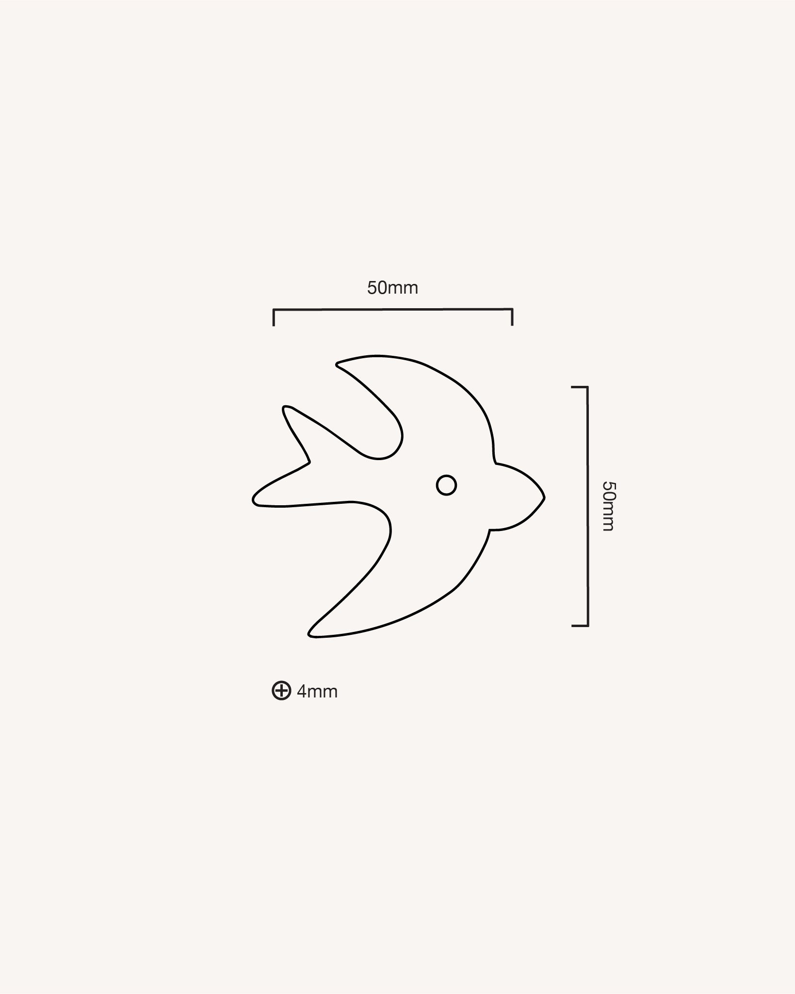 Bird Backplate, Polished Brass