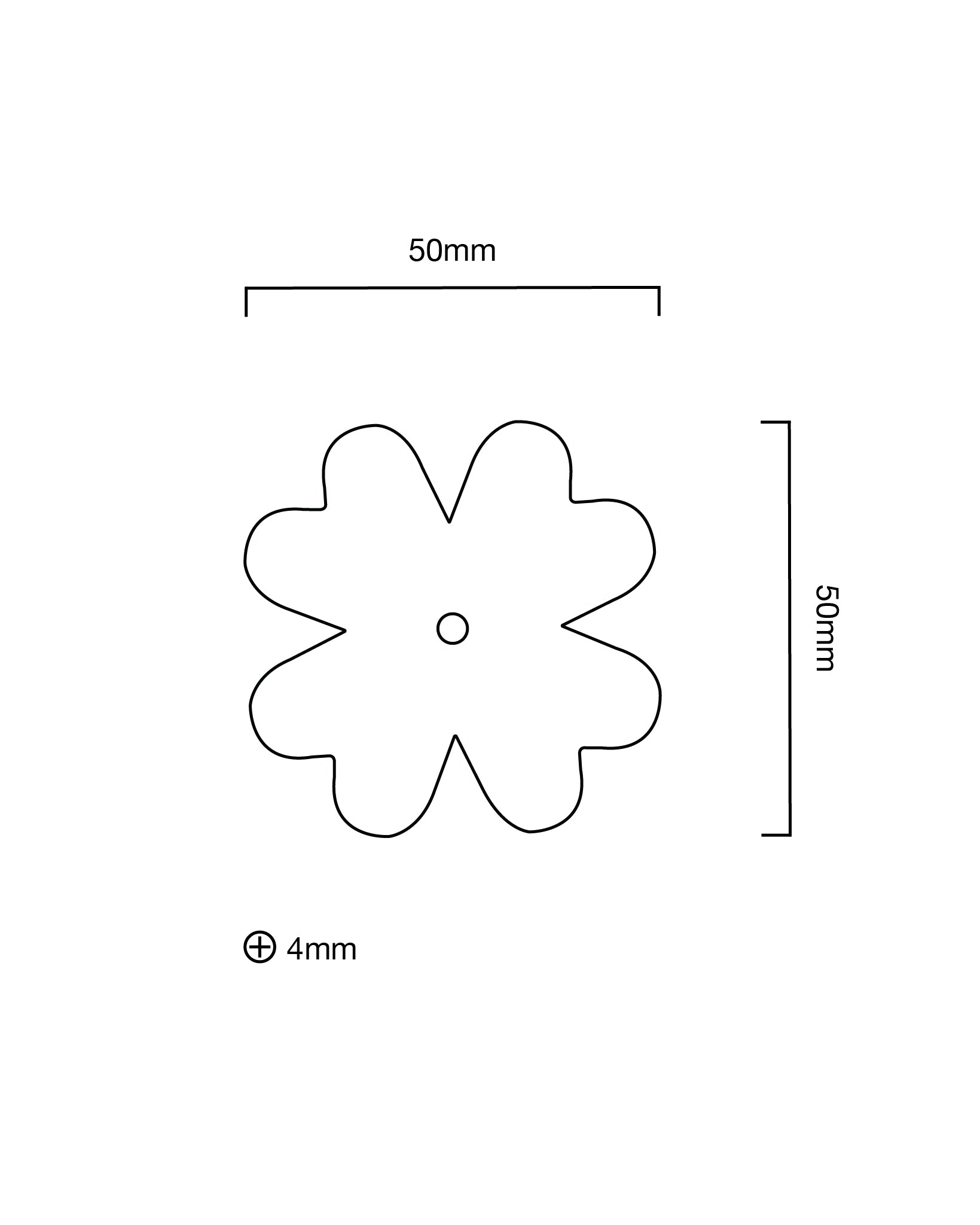 Clover Backplate, Brushed Nickel