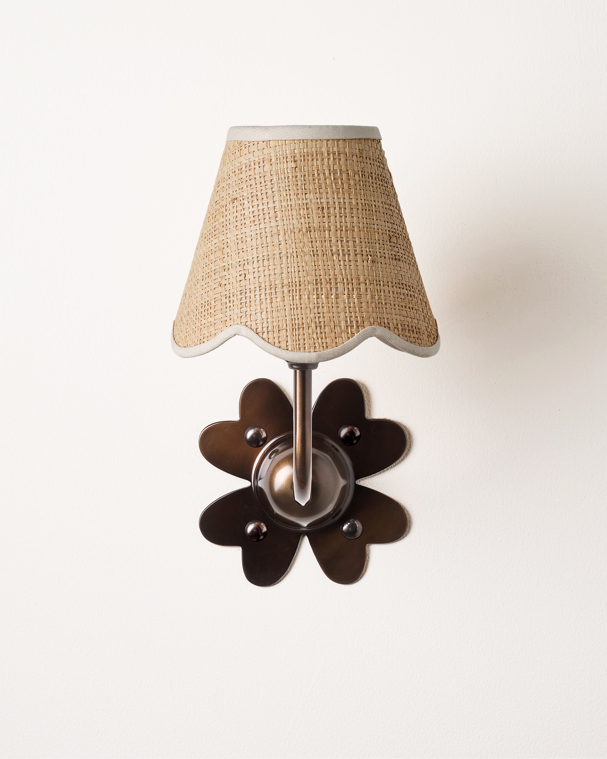 Clover Wall Light, Blackened Bronze