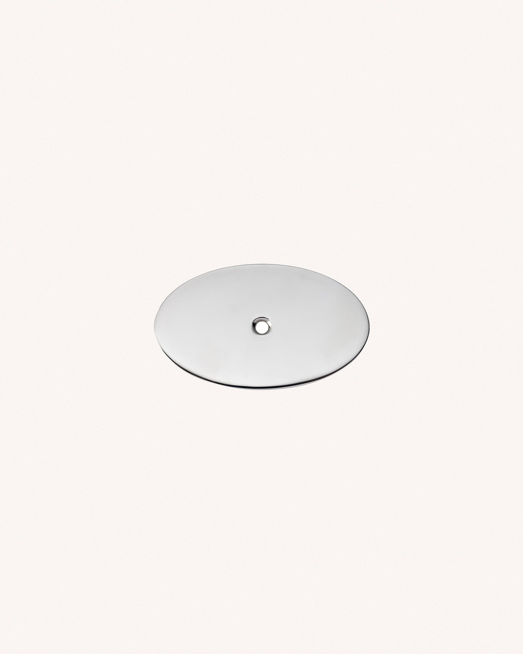 Oval Backplate, Polished Nickel