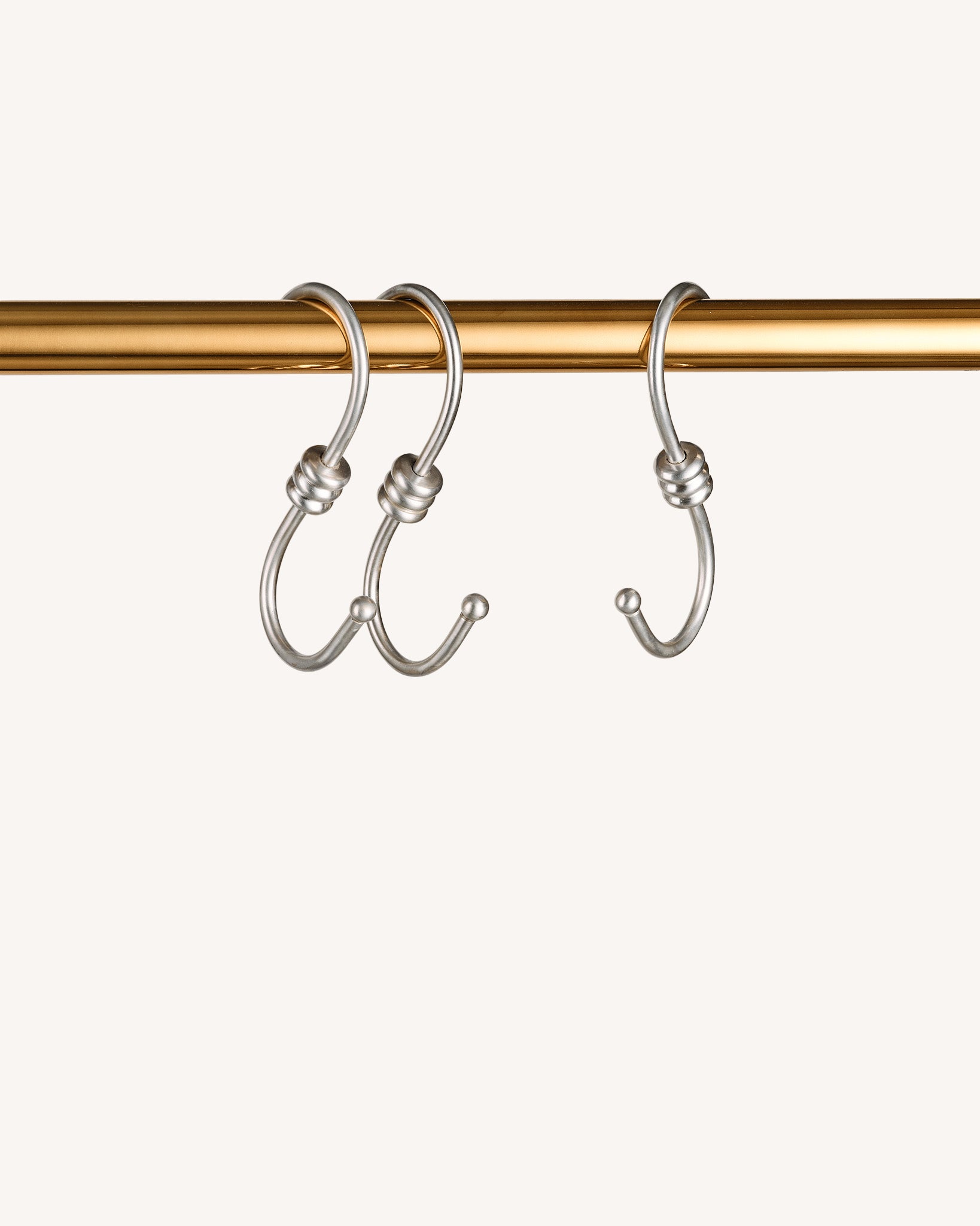 Tay S-Hook Set, Brushed Nickel