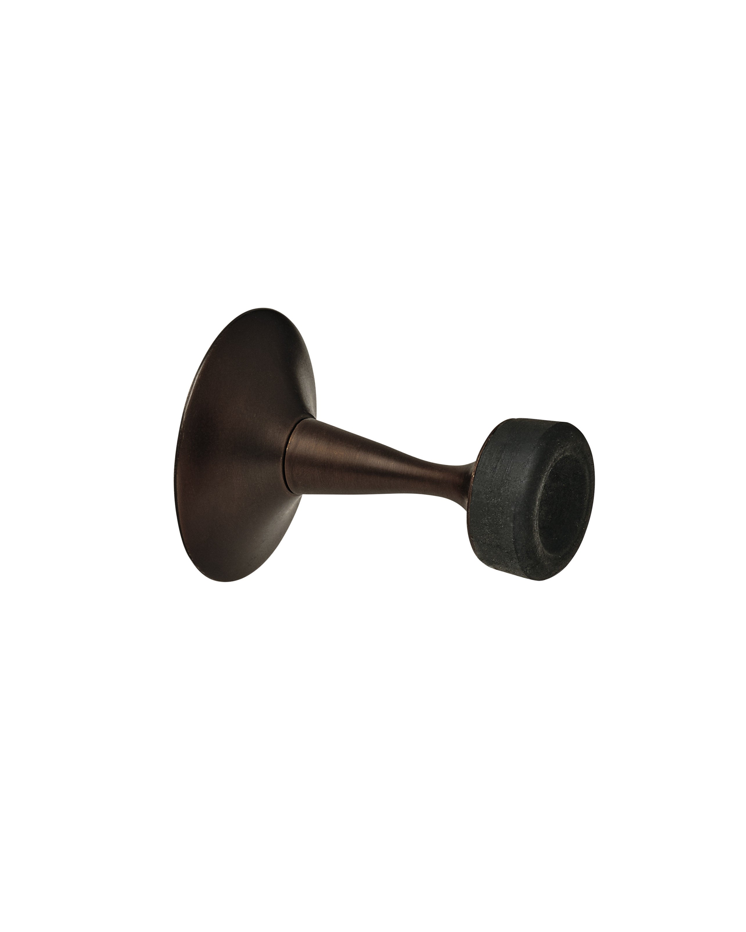 Wall Door Stop, Blackened Bronze