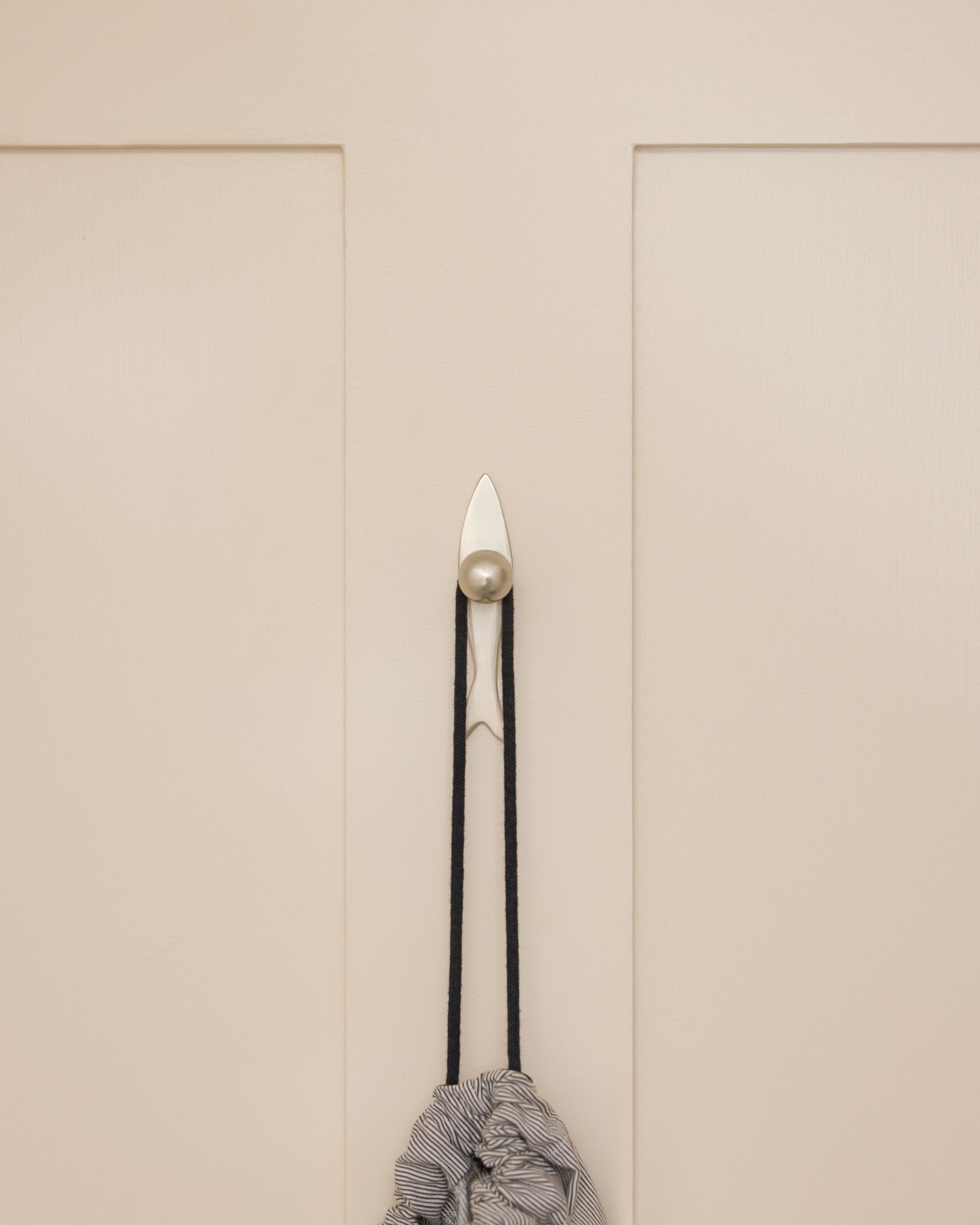 Fish Hook, Brushed Nickel