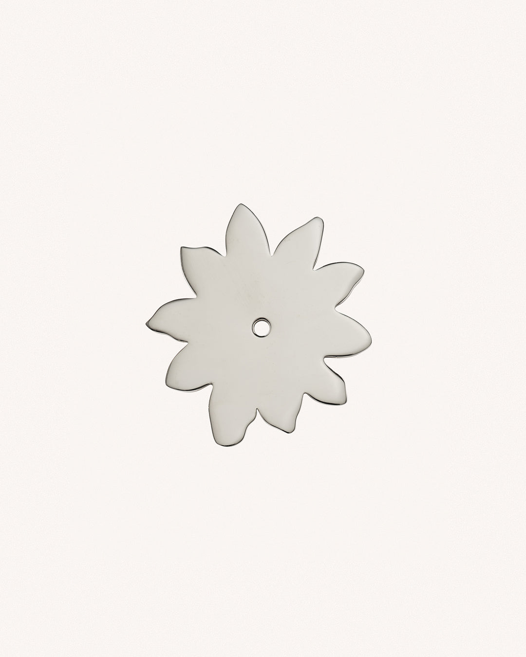 Flower Backplate, Polished Nickel