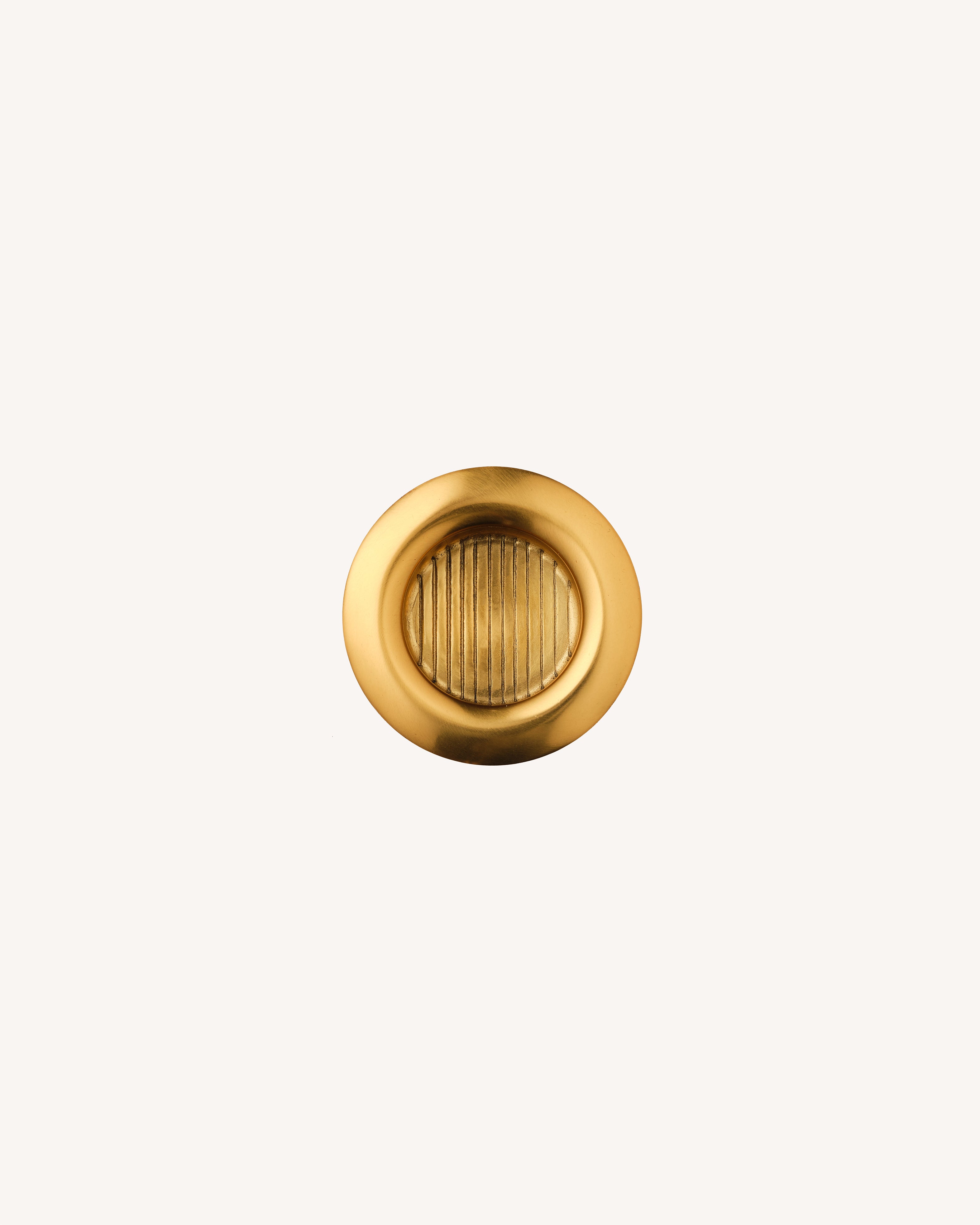 Curve Recess Pull, Aged Brass, Small