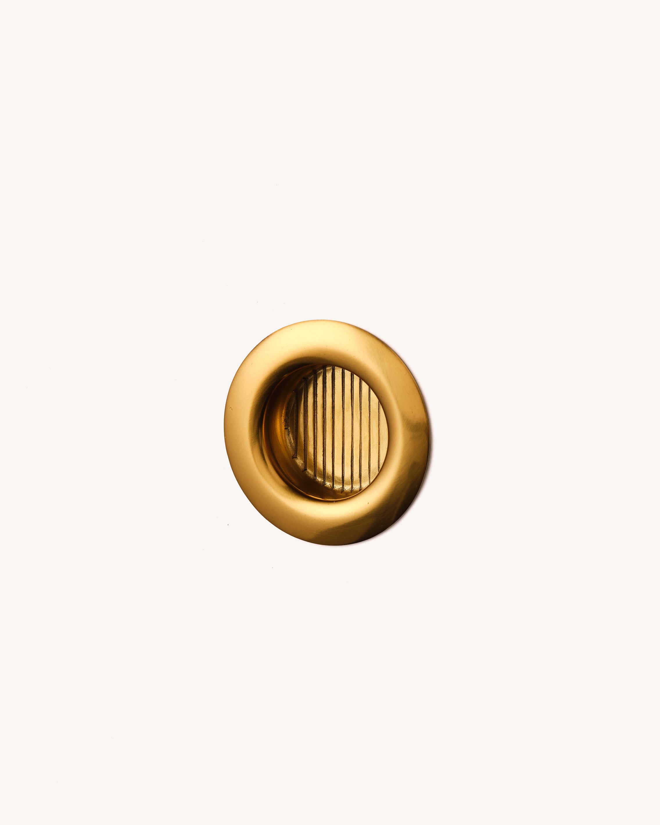 Curve Recess Pull, Aged Brass, Small