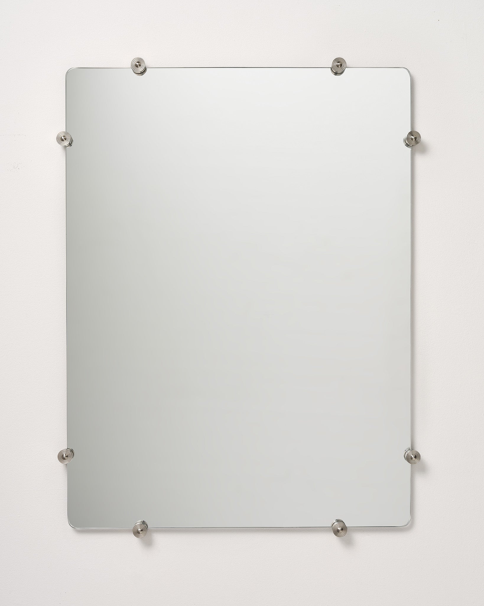 Mirror with Ring Studs, Nickel