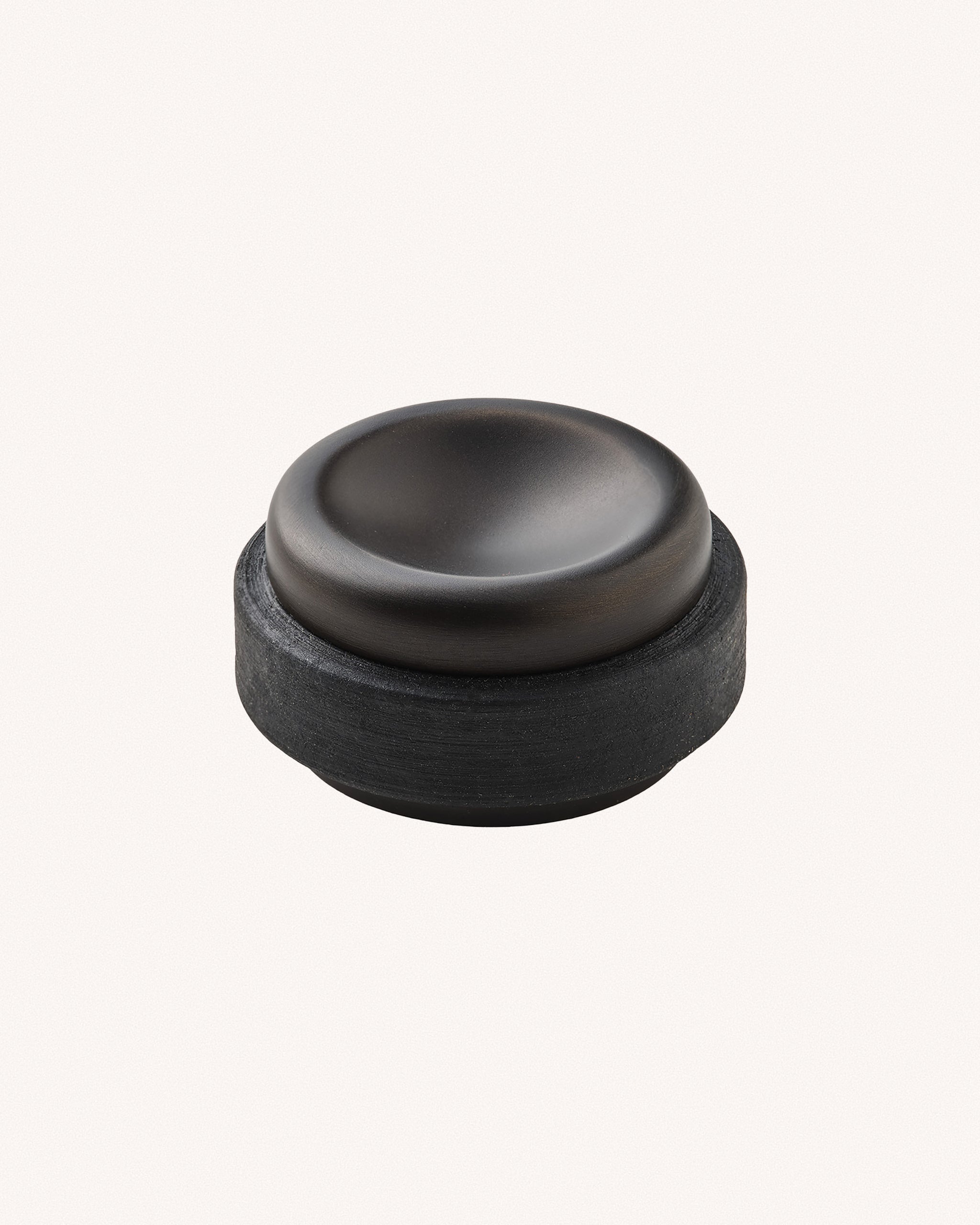Floor Door Stop, Blackened Bronze