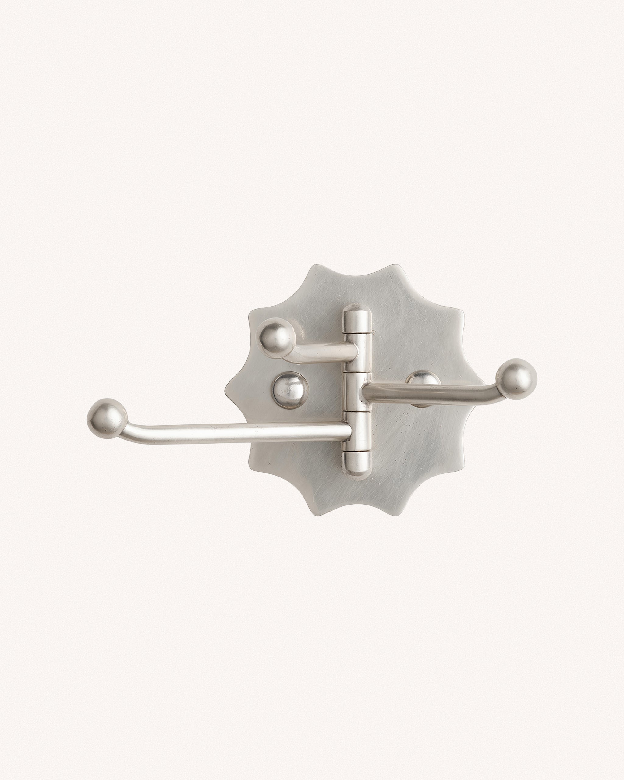Wave Swing Arm Hook, Brushed Nickel