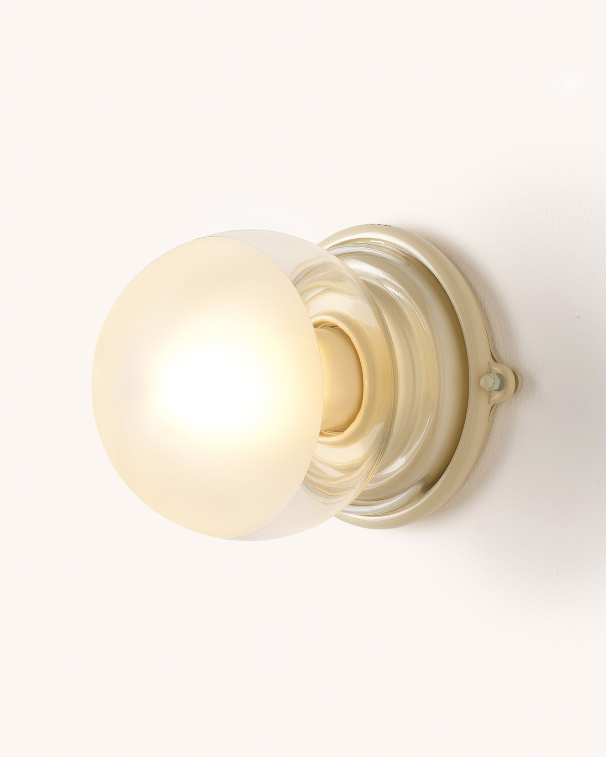 Metro Flush Light, Cream