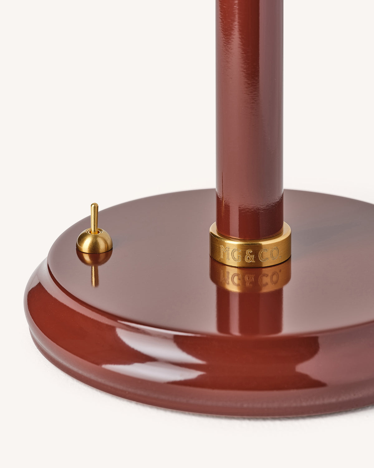 Mill Table Lamp Base, Cherry
