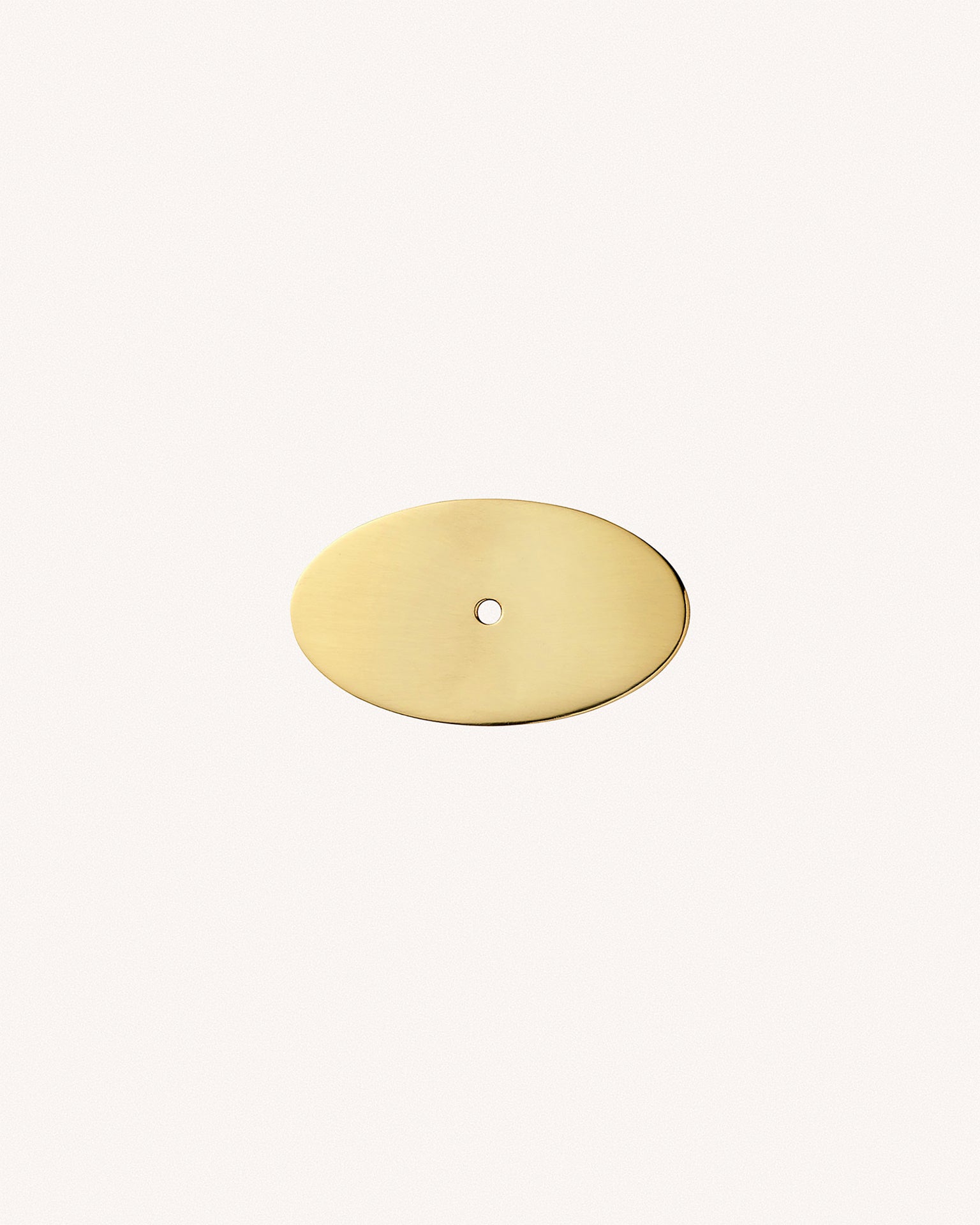 Oval Backplate, Polished Brass
