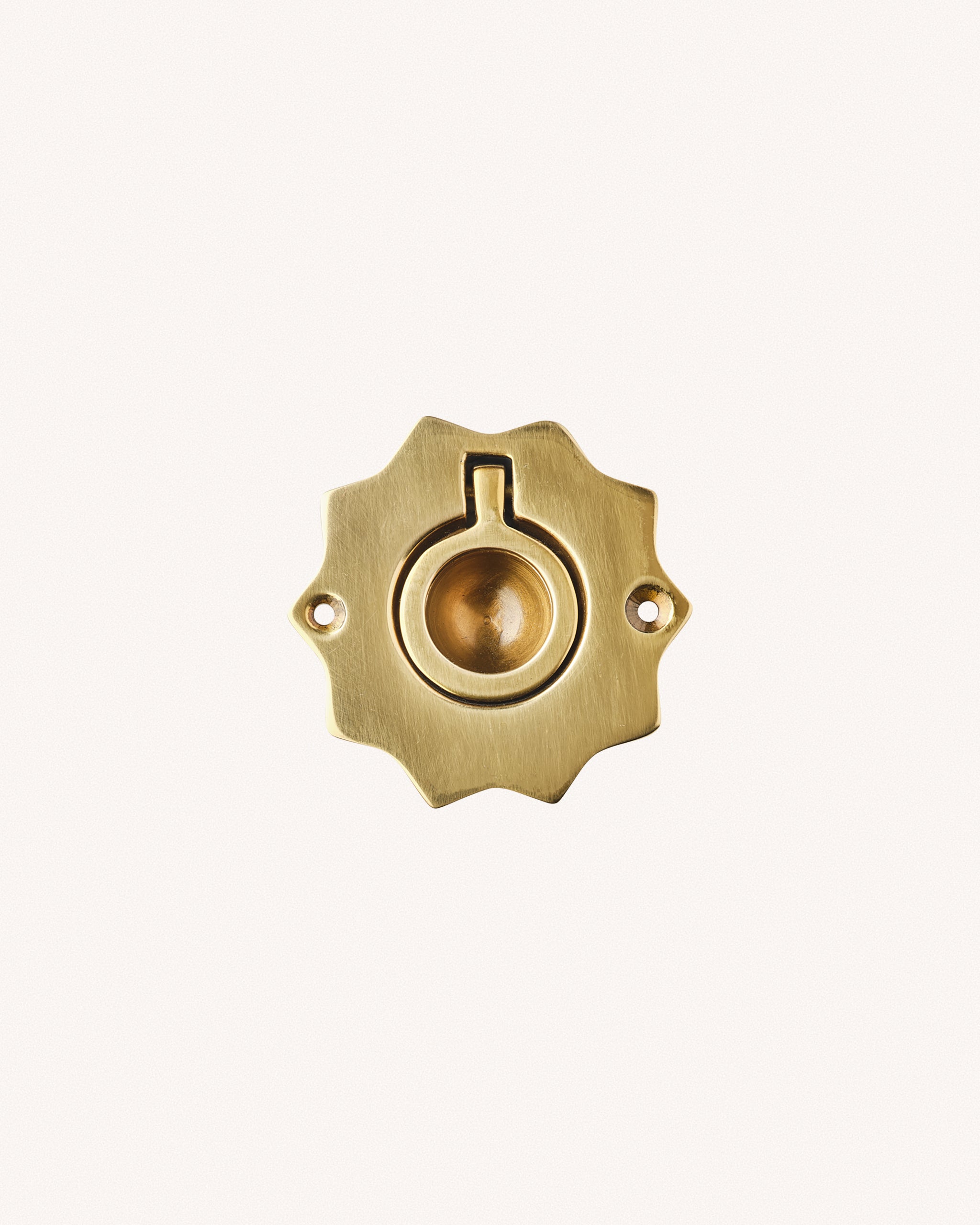 Wave Recess Pull, Aged Brass
