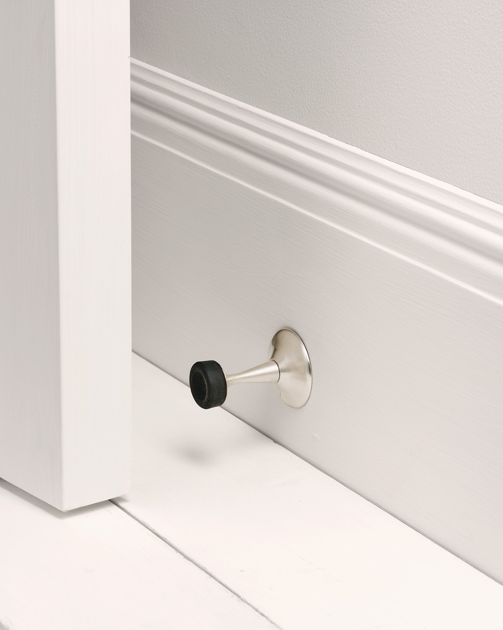Wall Door Stop, Brushed Nickel