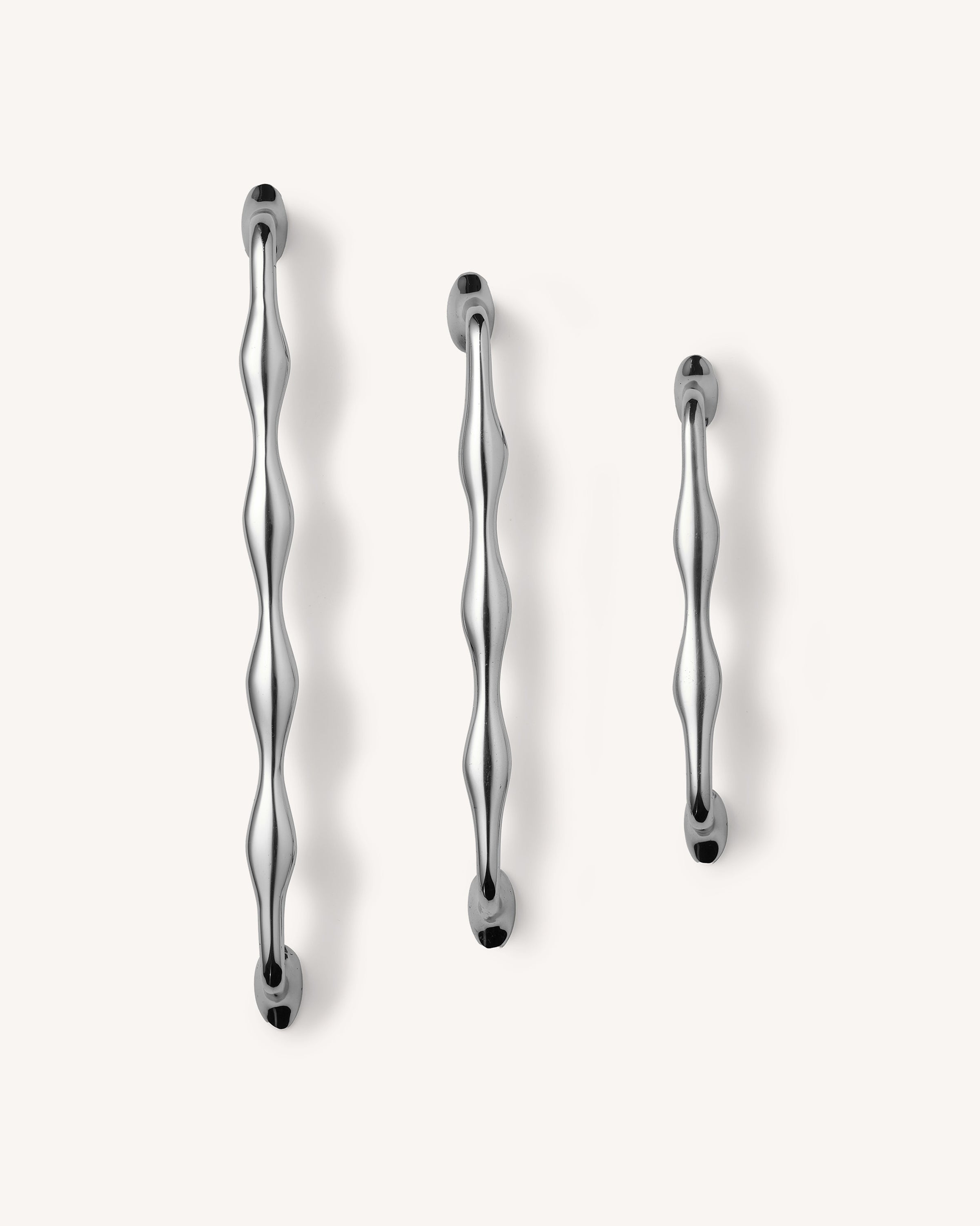 Wave Handle, Polished Nickel