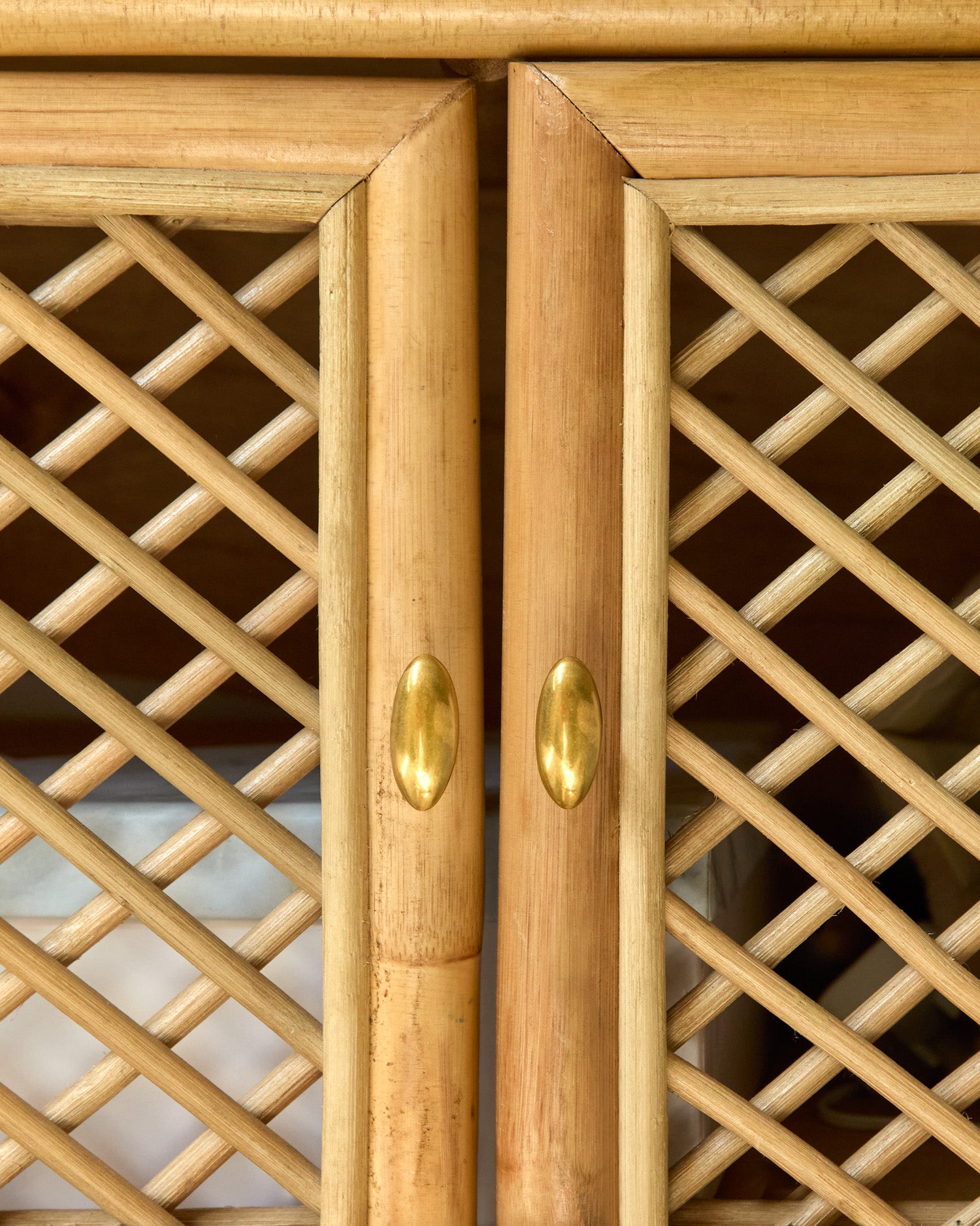 Aged Brass Oval Knob