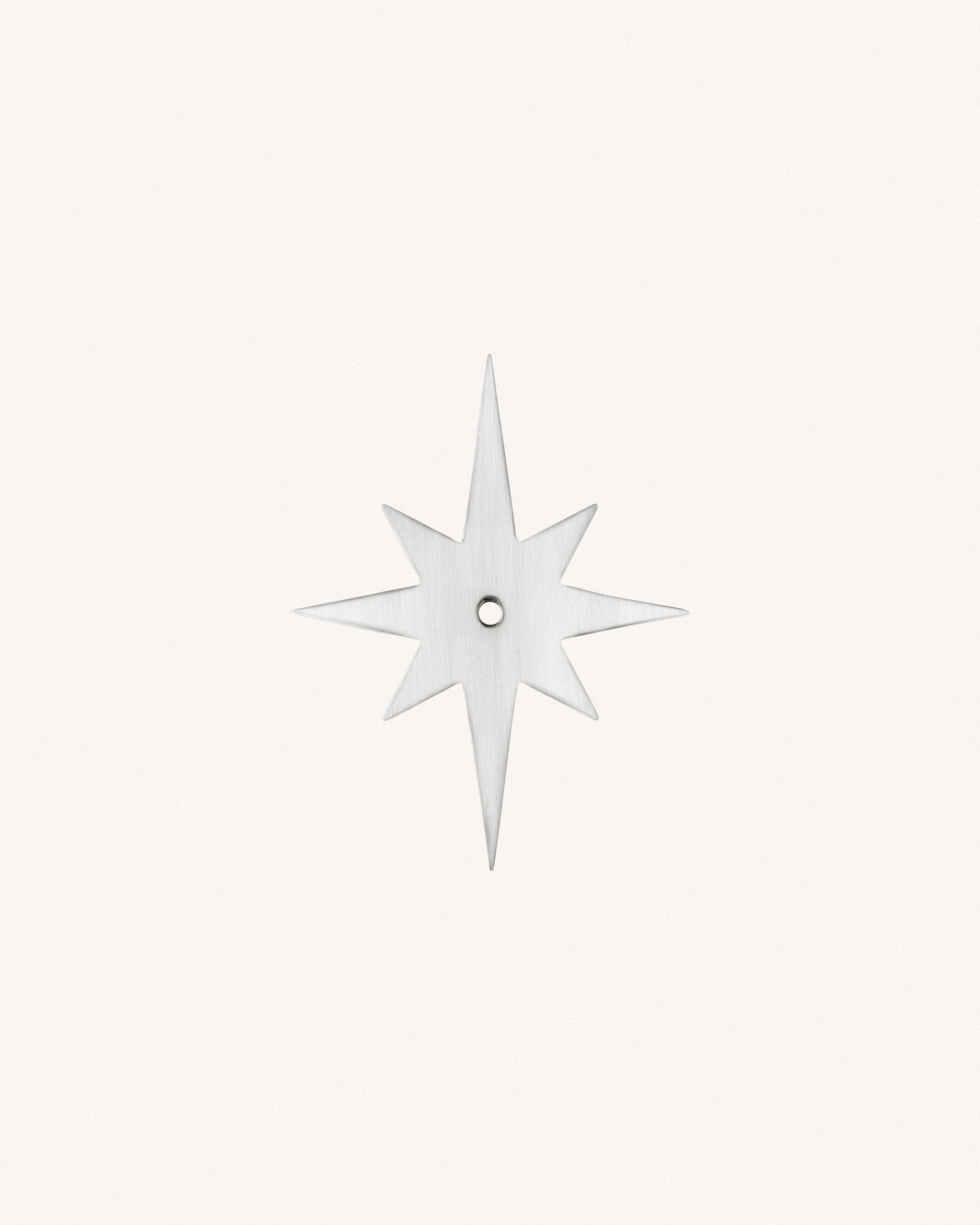 Star Backplate, Brushed Nickel