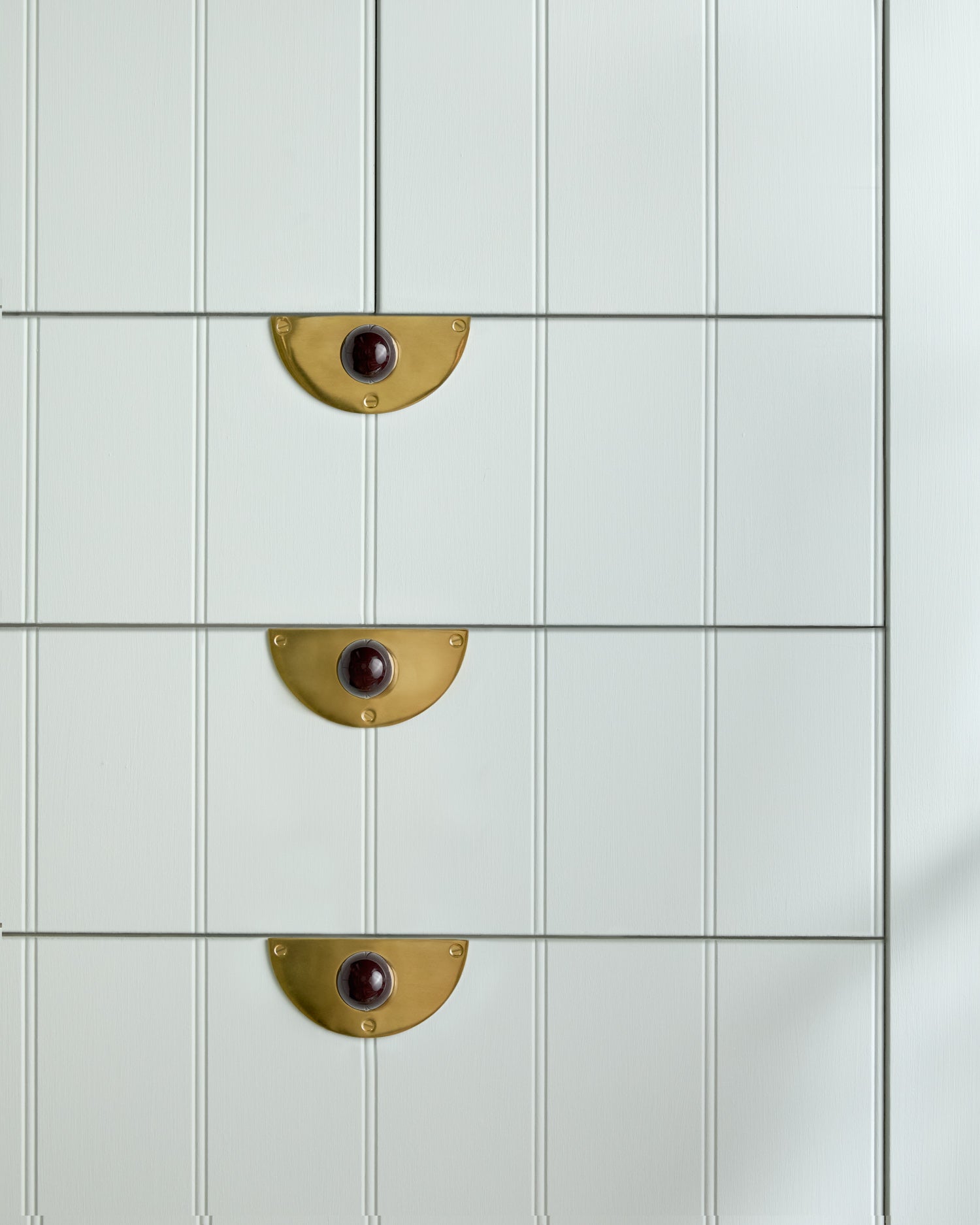 Pair of Circle Backplates, Aged Brass