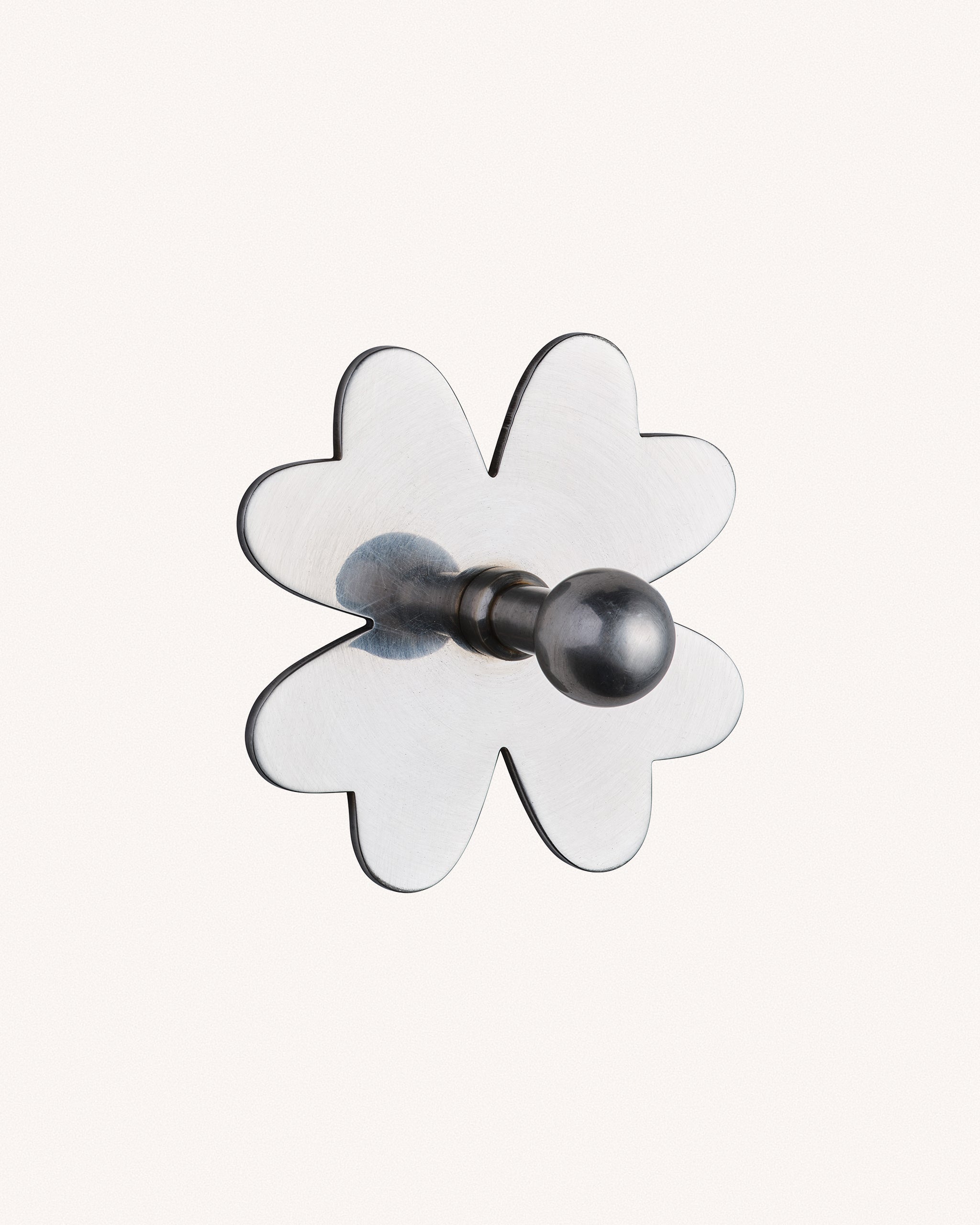 Clover Hook, Brushed Nickel