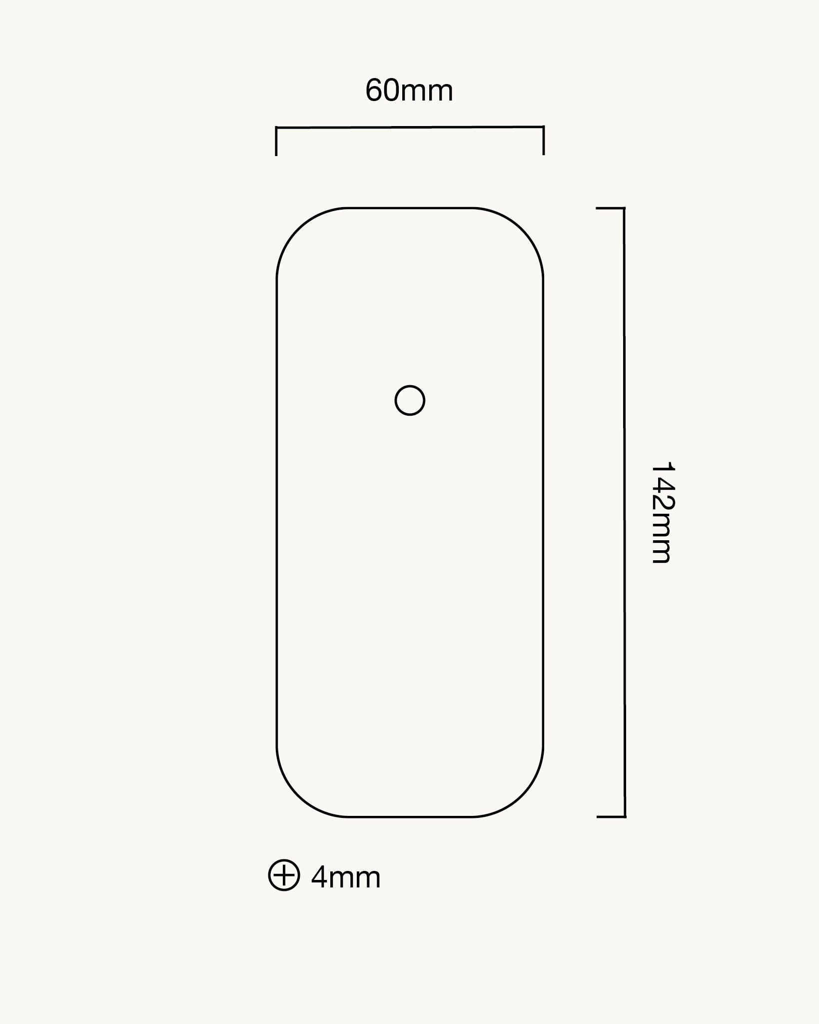 Large Curve Backplate, Polished Brass