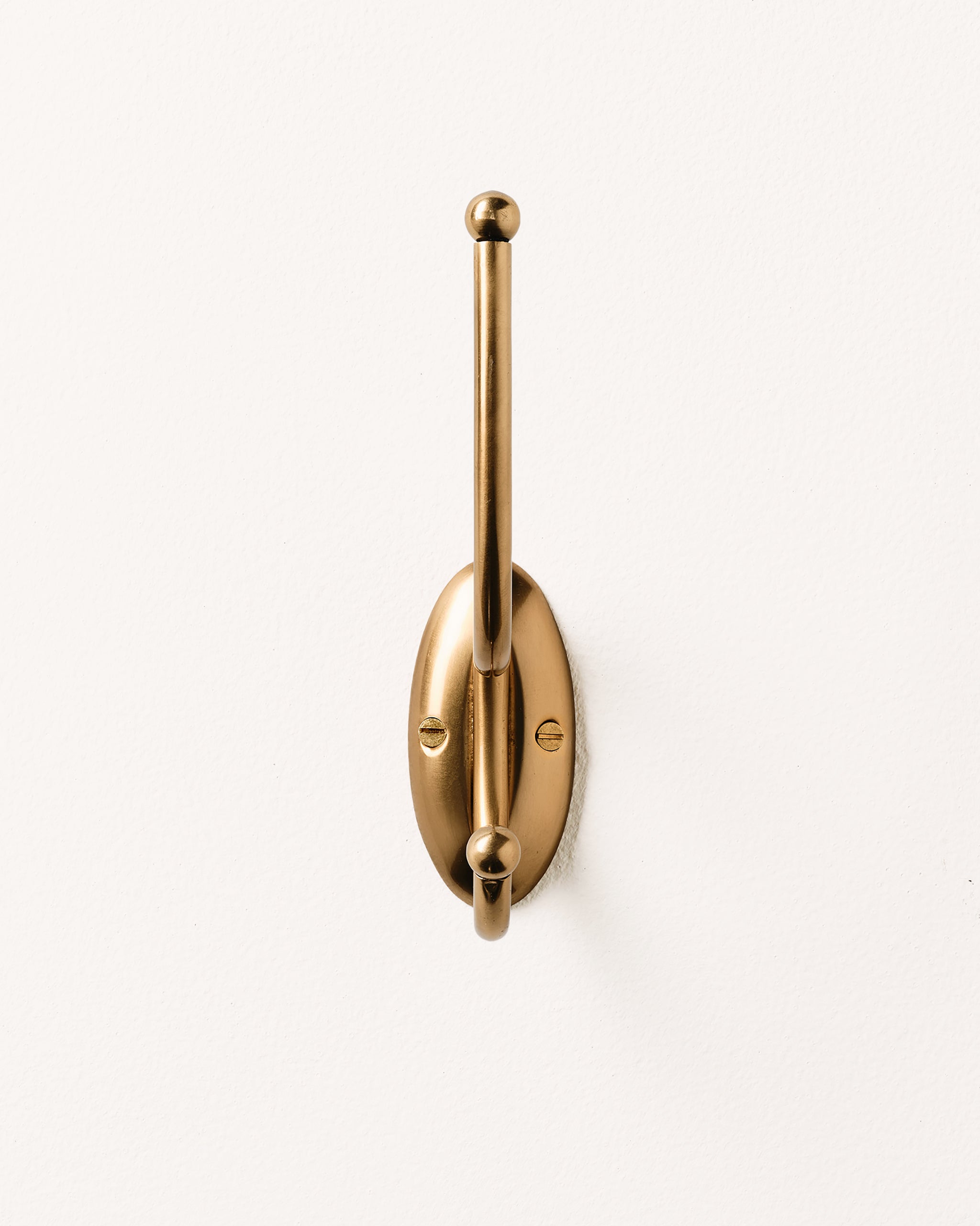 Tay Coat Hook, Aged Brass