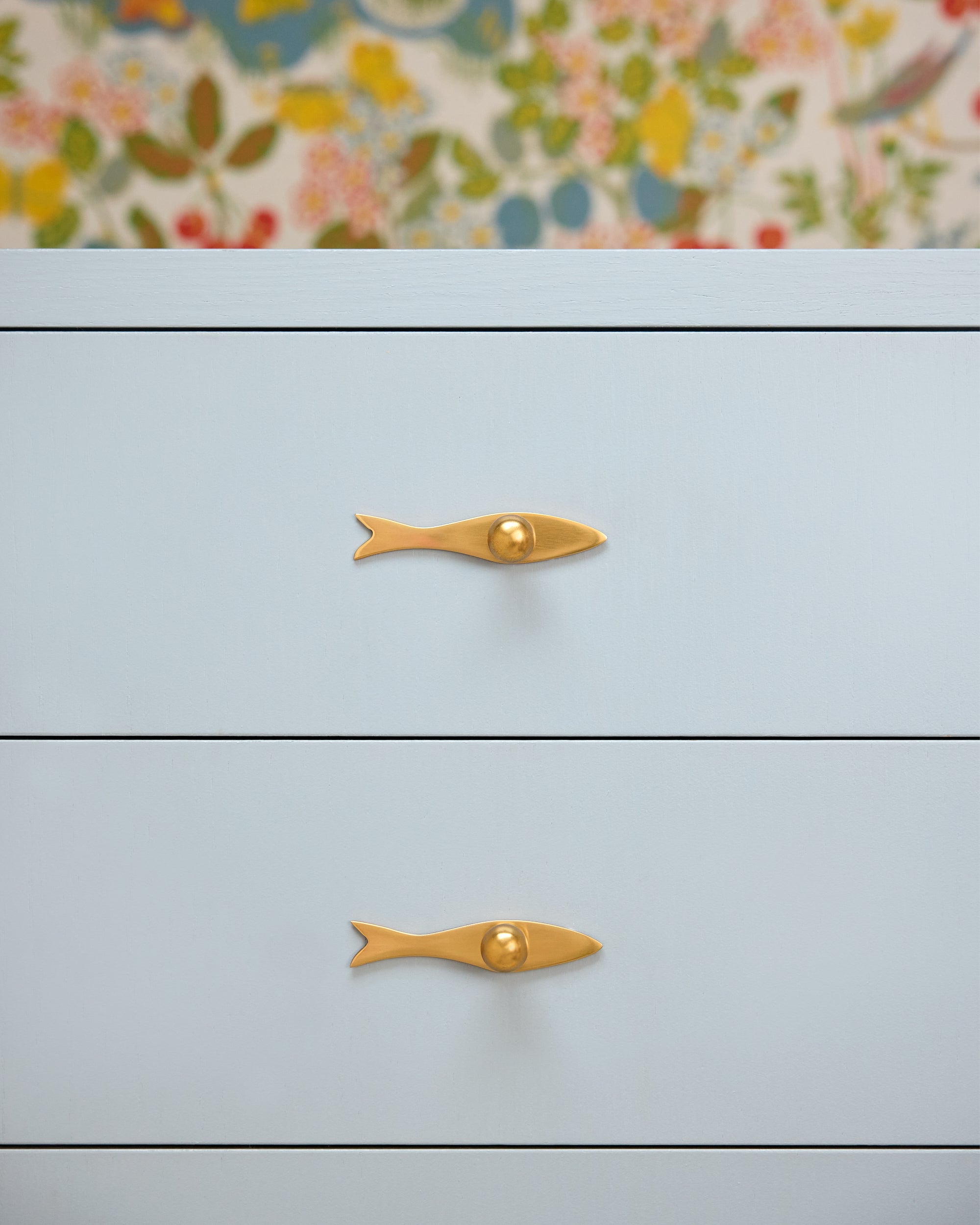 Fish Backplate, Aged Brass