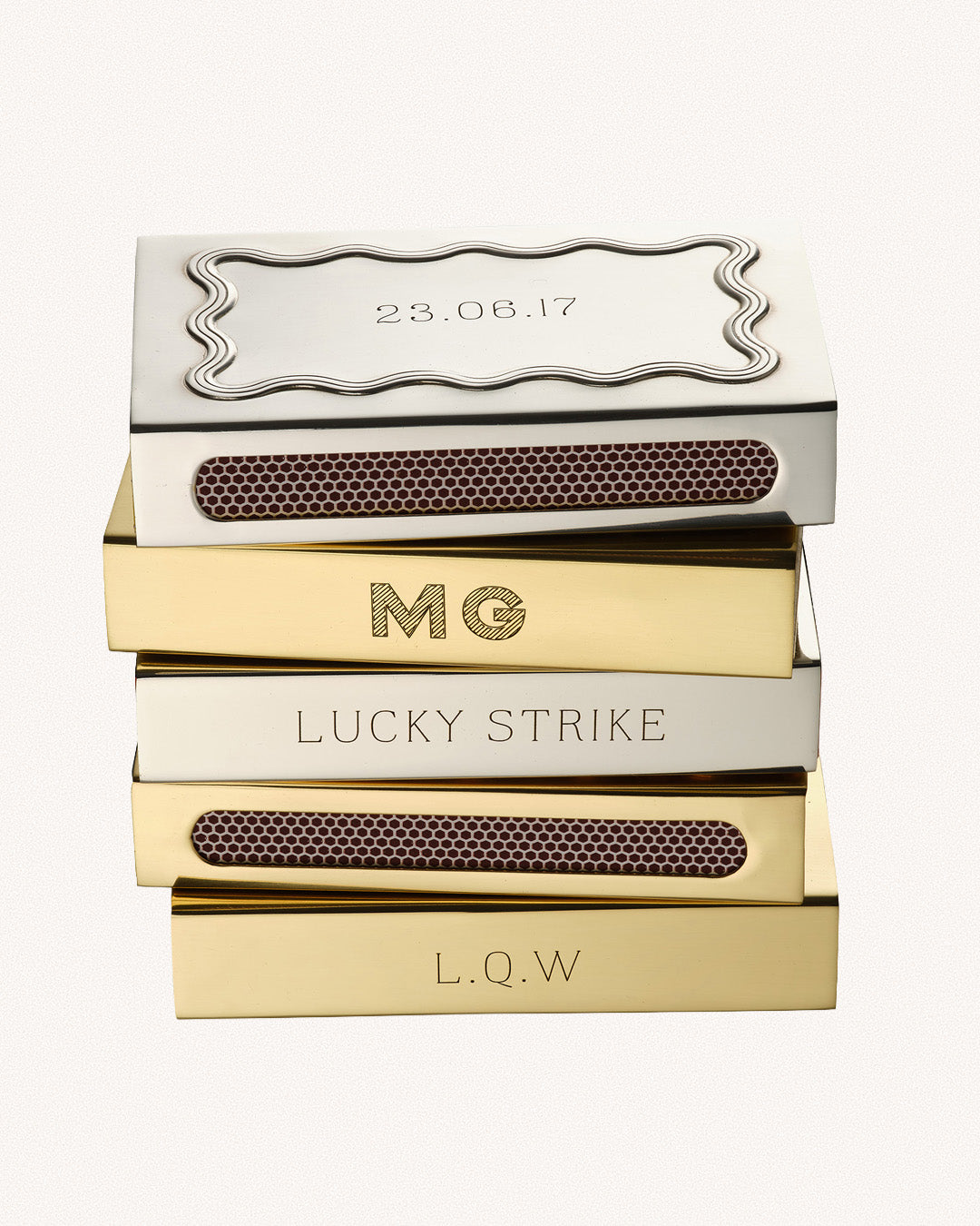 Clover Matchbox Sleeve, Silver, US