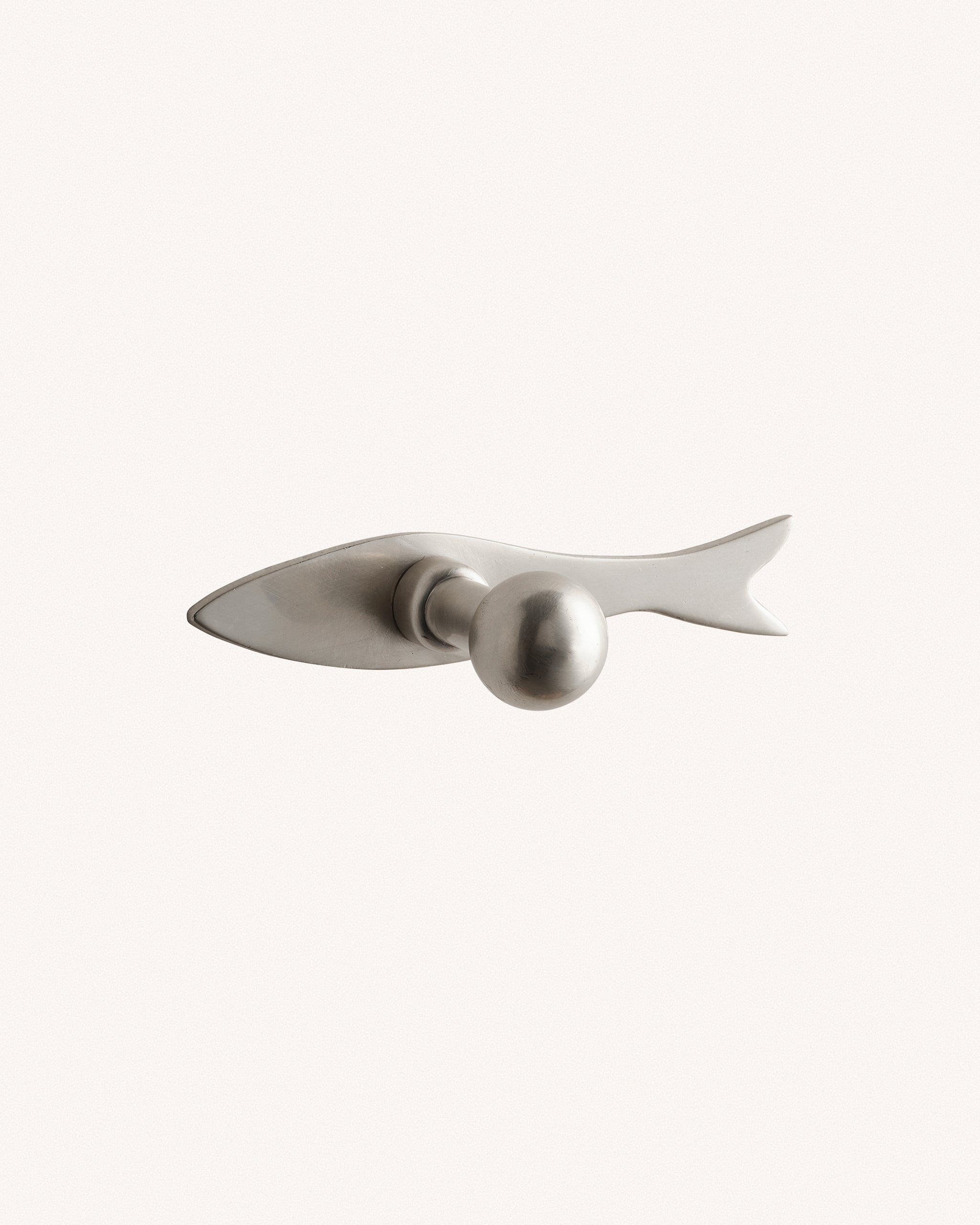 Fish Hook, Brushed Nickel