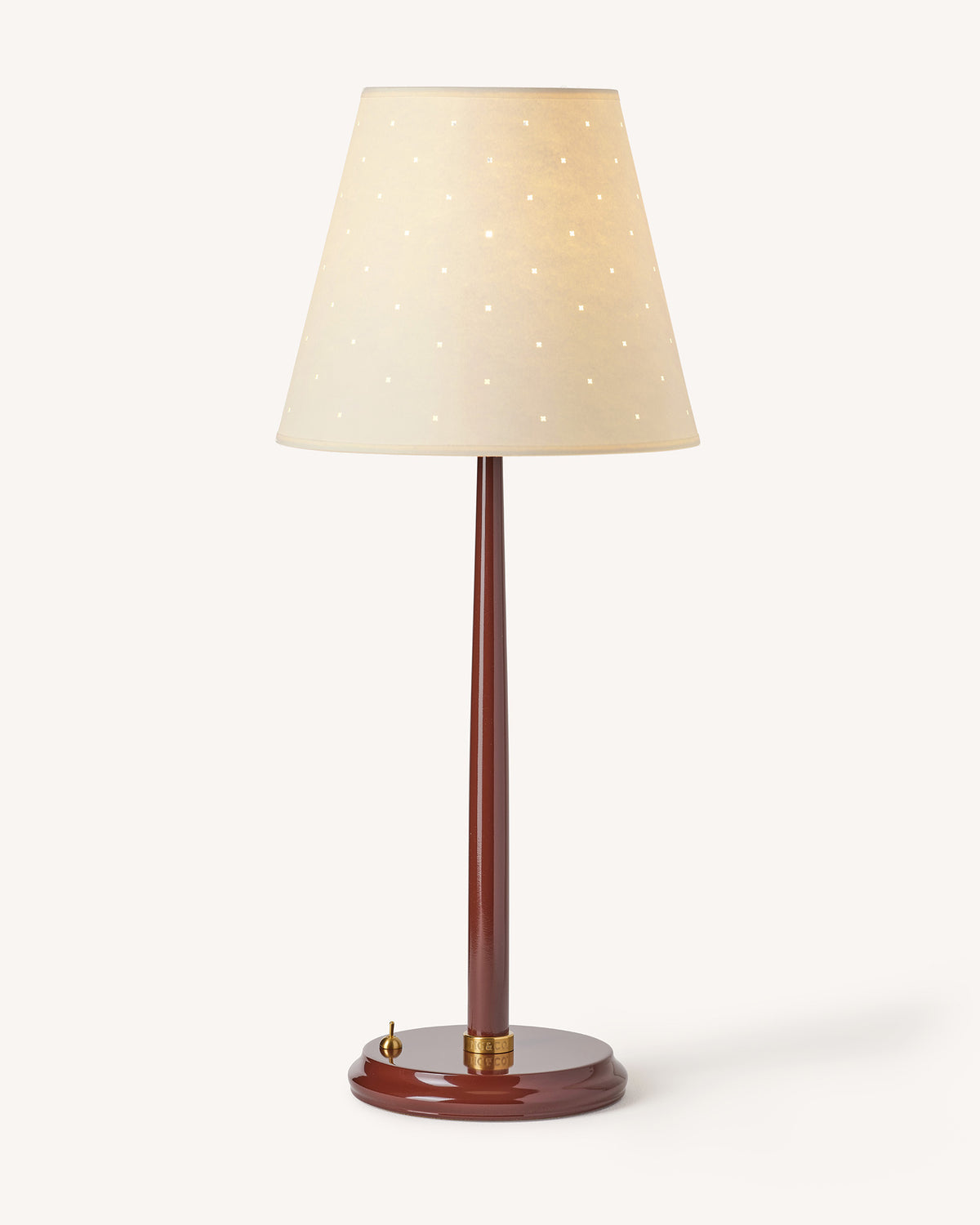 Mill Table Lamp Base, Cherry