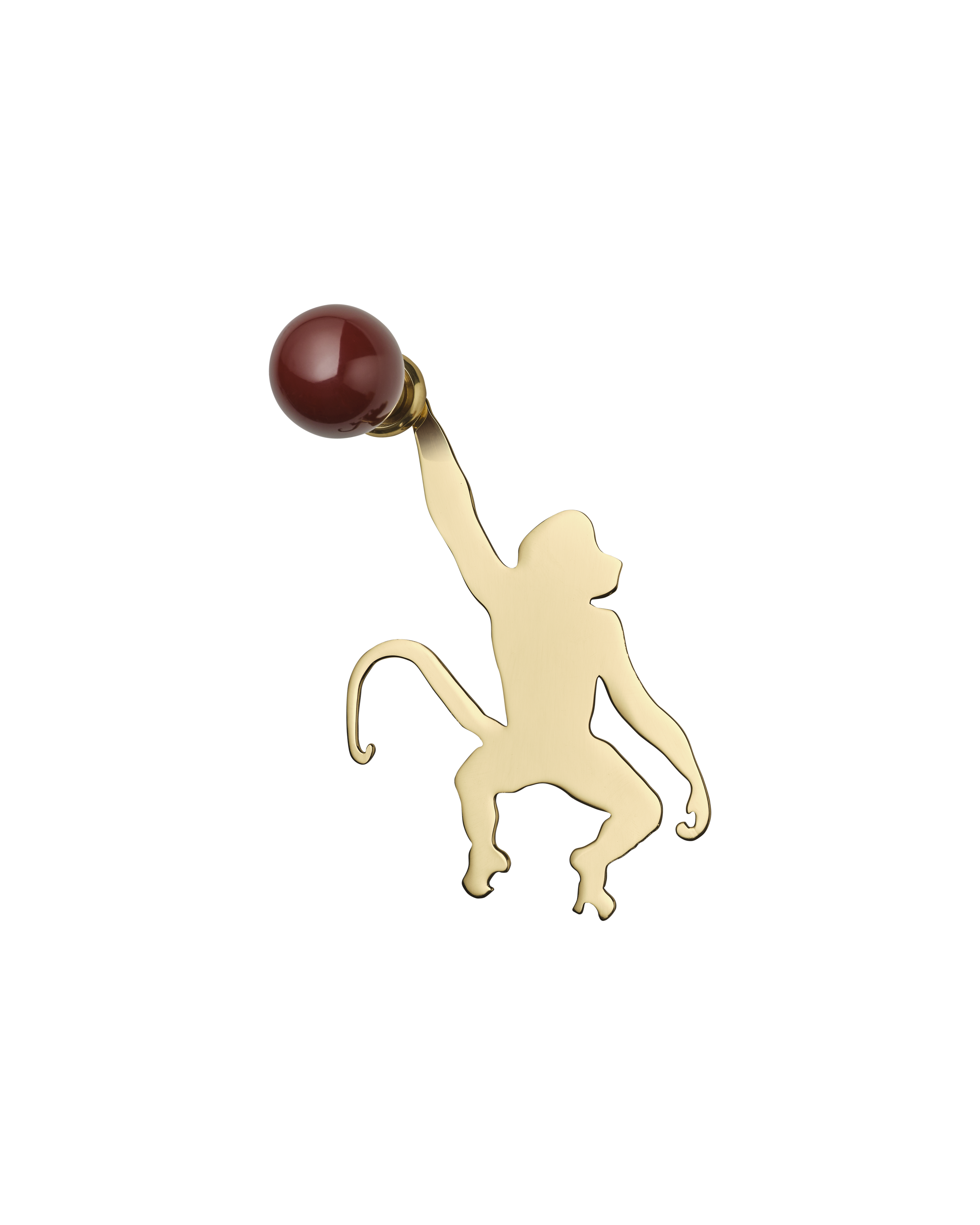 Monkey Backplate, Polished Brass