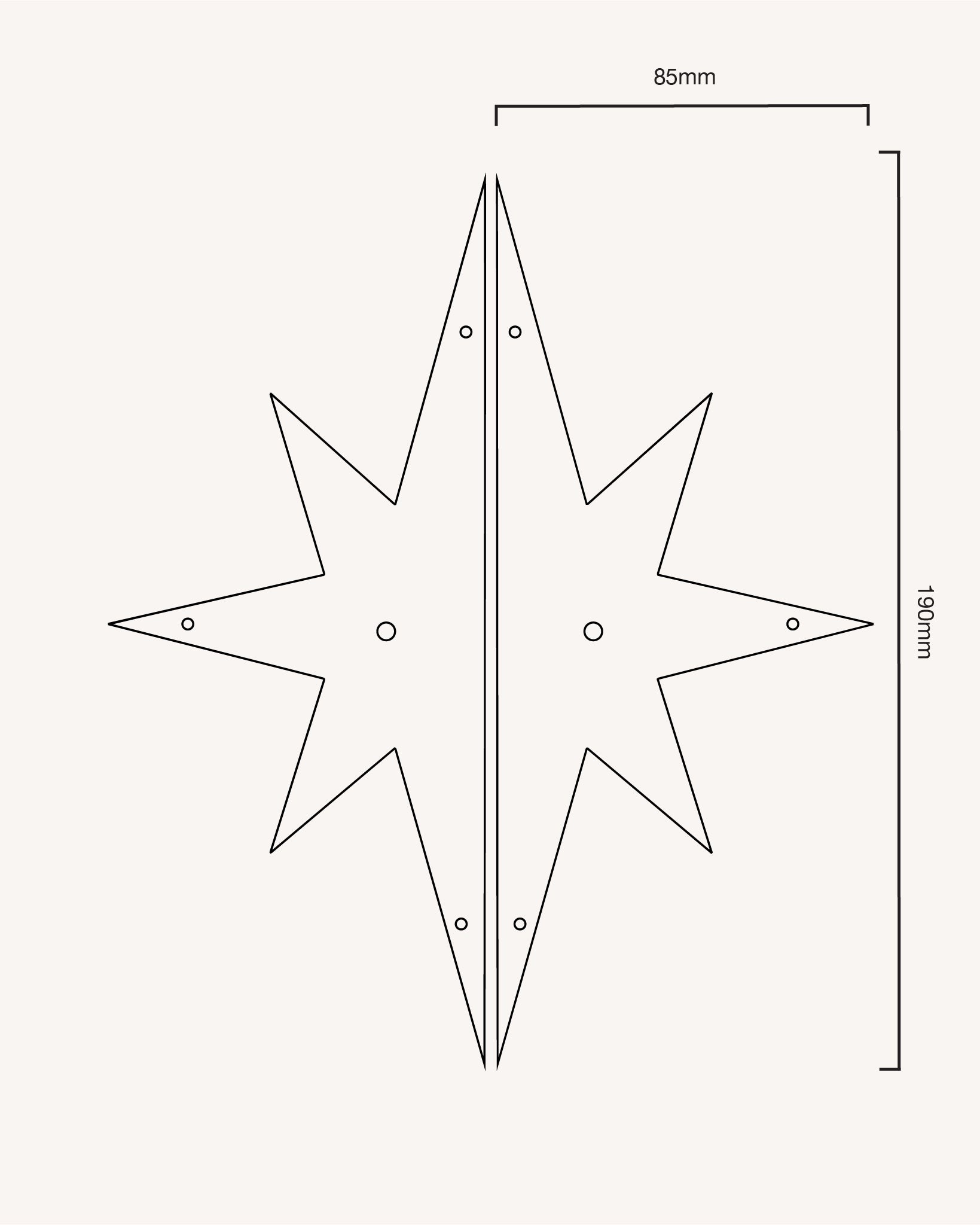 Pair of Star Backplates, Polished Brass
