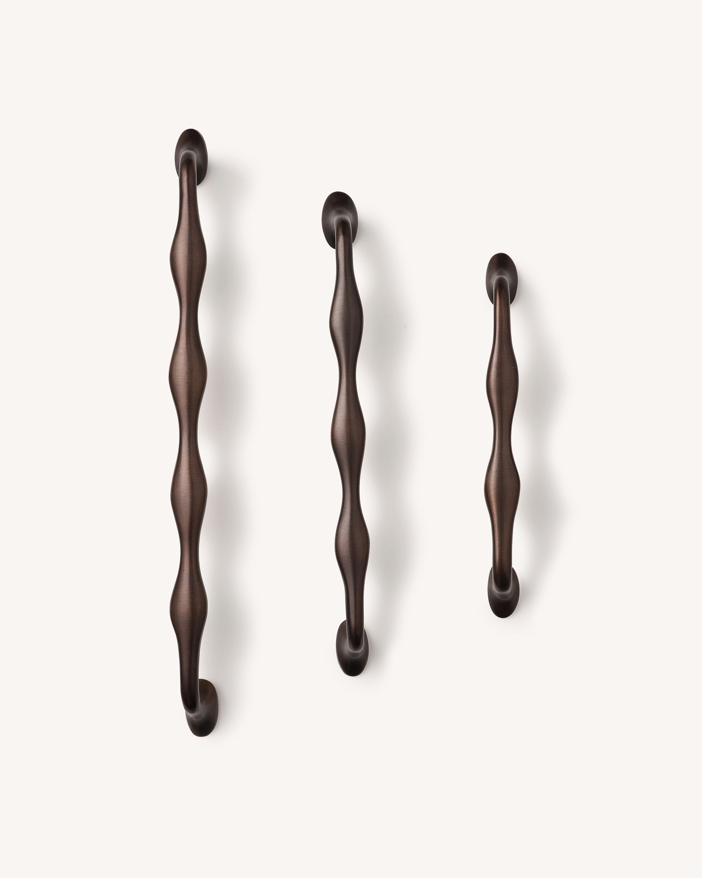 Wave Handle, Blackened Bronze